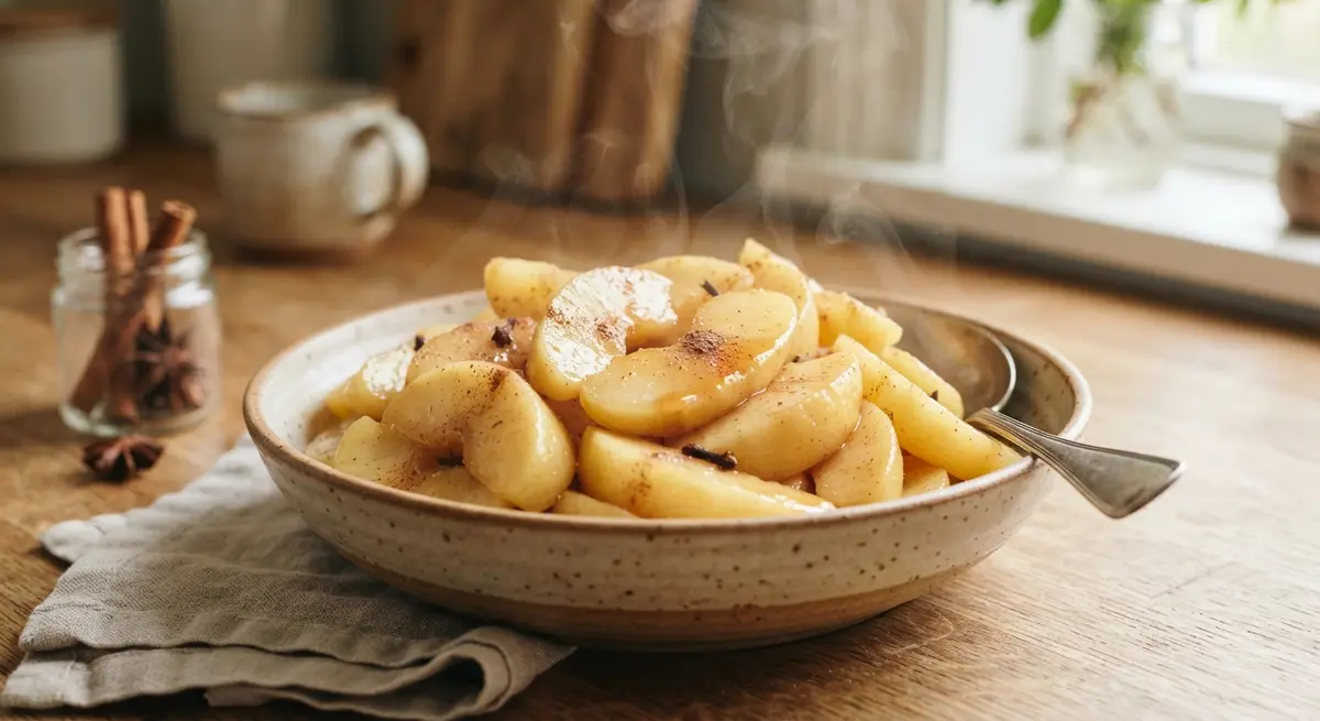 Steamed Apple Wedges